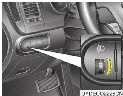 KIA Forte (2013) - Dispositif de réglage des phares (le cas échéant) - 1