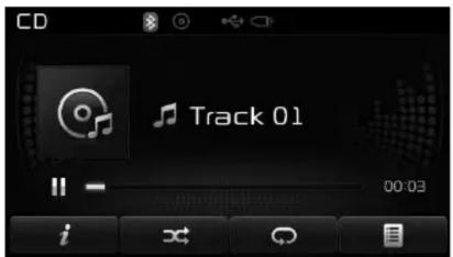 KIA Forte (2013) - Utilisation du mode CD Audio - 1