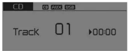 CD CD AUX USB Track 01 00:00