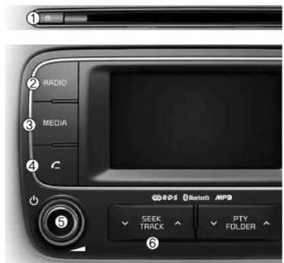 RADIO MEDIA SENSOS Bluetooth MPB SEEK TRACK PTY FOLDER