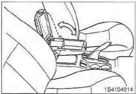 Line drawing of a car seatbelt buckle assembly (no text or symbols)