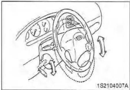 Diagram of a car interior showing steering wheel, dashboard, and steering wheel (no text or symbols)