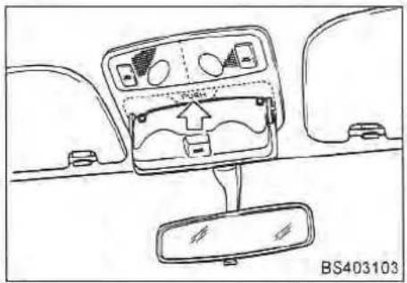 Interior view of a car dashboard with air conditioner unit and rear seats (no text or symbols visible)