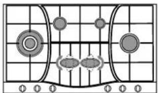 HOTPOINT PH 960MST (AN) R/HA - Praktisch advies voor het gebruik van de branders - 1