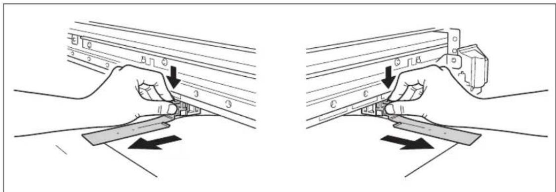 ROLAND VS-420 - When you're performing cutting only, never use the media clamps. - 1