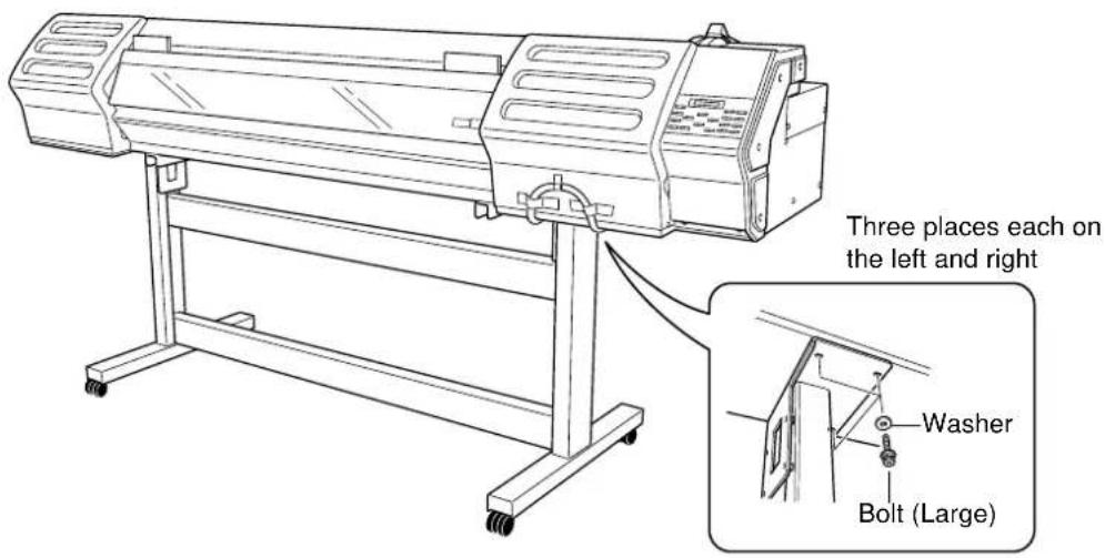 Three places each on the left and right Washer Bolt (Large)