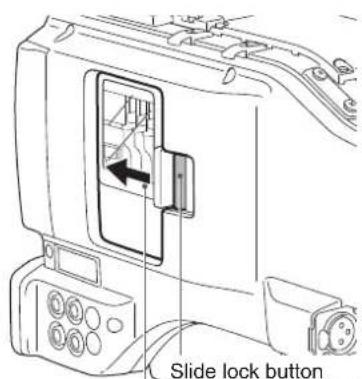 Slide lock button