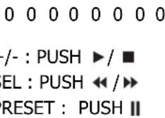 -/- : PUSH ▶/ ■ EL : PUSH ◀◀ /▶▶ RESET : PUSH ∥