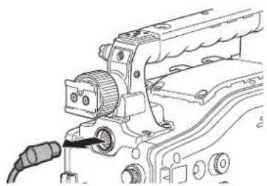 PANASONIC AG-HPX500E - Removing the Viewfinder - 2