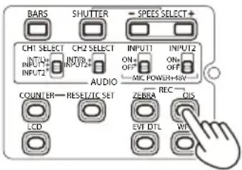 BARS SHUTTER SPEES SELECT + CH1 SELECT CH2 SELECT INPUT1 INPUT2 INPUT3 INPUT4 INPUT5 AUDIO COUNTER—RESET/IC SET LCD EVT DTL W INPUT6 INPUT7 INPUT8 INPUT9 INPUT10 INPUT11 INPUT12 MIC POWER=RSV ZEBRA REC CIS WI