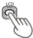PANASONIC AG-HPX170P - Press the LCD button. - 1