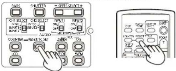 BARS SHUTTER SPEES SELECT + CH1 SELECT CH2 SELECT INPUT1 INPUT2 INTI1 INTI3 ON ON INPUT1 INPUT2 ON INPUT2 OFF OFF AUDIO MIC POWER=8V COUNTER RESET/TC SET ZEBRA REC DIS LCO EKF DTL WFM OISO CONTROL STARTO STOP COUNTY RESET TITLE ZOOM T MULTIF PLOT+DIF ADO PLAY/SIM