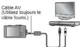 Câble AV (Utilisez toujours le câble fourni.)