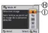 PANASONIC Lumix DMC-TZ22 - Exemple : Modifier [Mode AF] dans le menu [Enr.] en mode [Programme AE] - 3