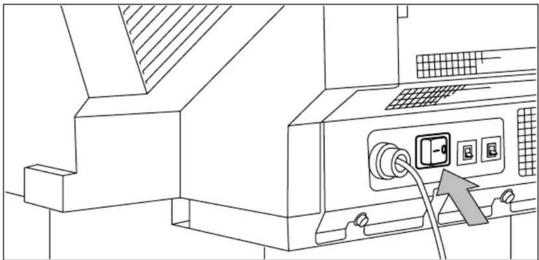 Océ 9400 - Switching on the printer - 1
