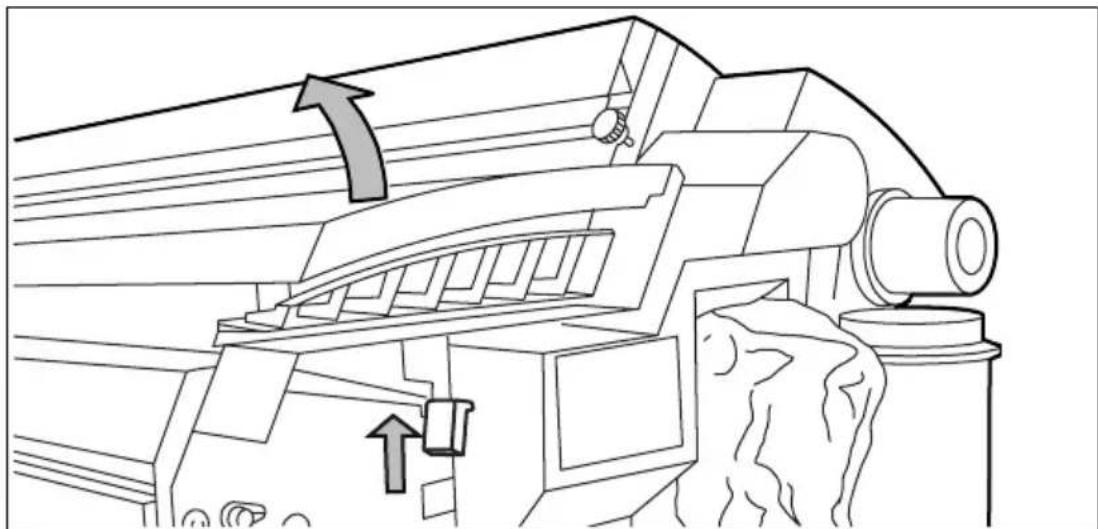 Océ 9400 - Clearing the paper jam in the fuser section - 2