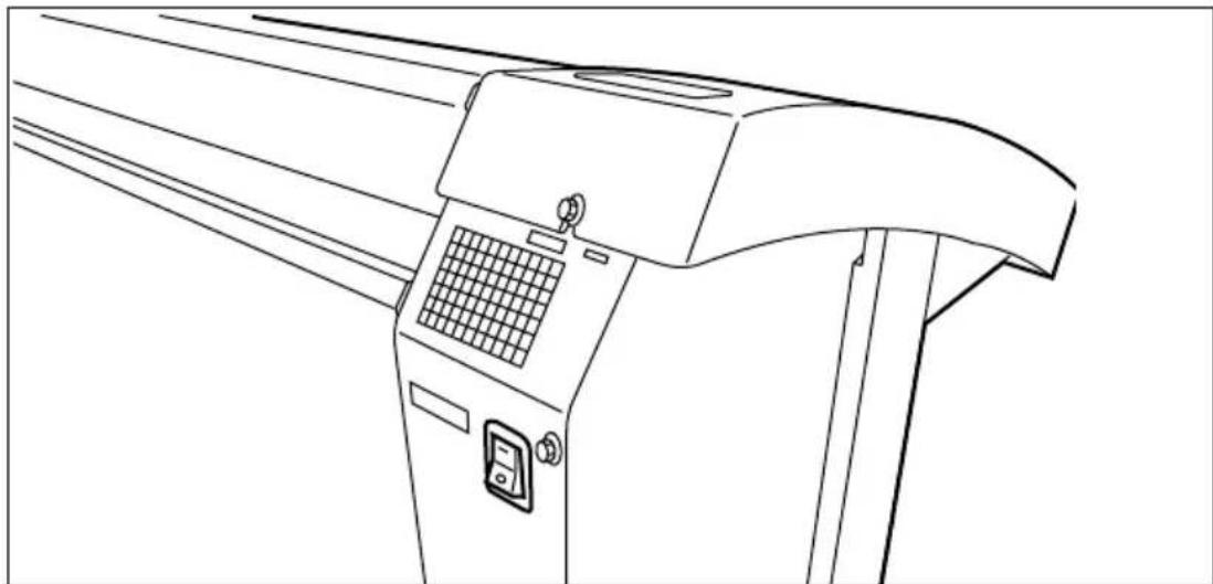 Océ 9400 - Switching on the scanner - 1