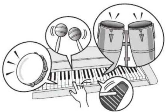 YAMAHA PSR-E213 - Appuyez sur la touche [VOICE]. - 2
