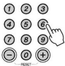 1 2 3 4 5 6 7 8 9 - 0 + ← RESET →
