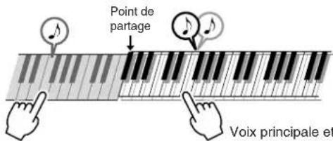 Point de partage Voix principale et
