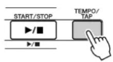 YAMAHA DGX-203 - Modification du tempo du morceau - 1