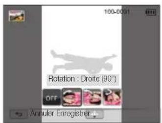 100-0001 Rotation : Droite (90°) OFF Annuler Enregistrer