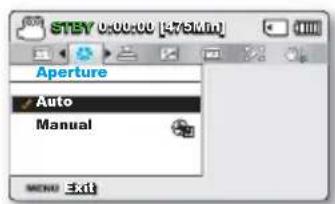 STAY 0:00:00 [R75Mn] Aperture ✓ Auto Manual MENU Edit