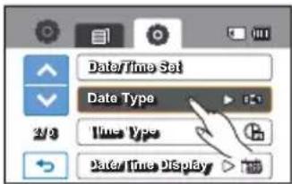 Date/Time Set Date Type Time Type Date/ Time Display