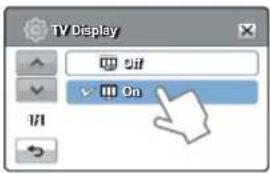 TV Display Off On