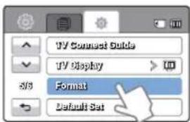 TV Connect Guide TV Display > 100 Format Default Set