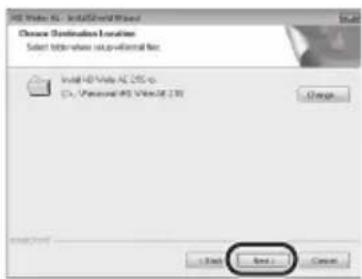 Add Video XL - Install/Control Wizard Choose Destination Location Select information setup-Internal Inc. Install HD Video XL 205.0 [1]. Personal HD Video XL (1) Change... Save... Cancel