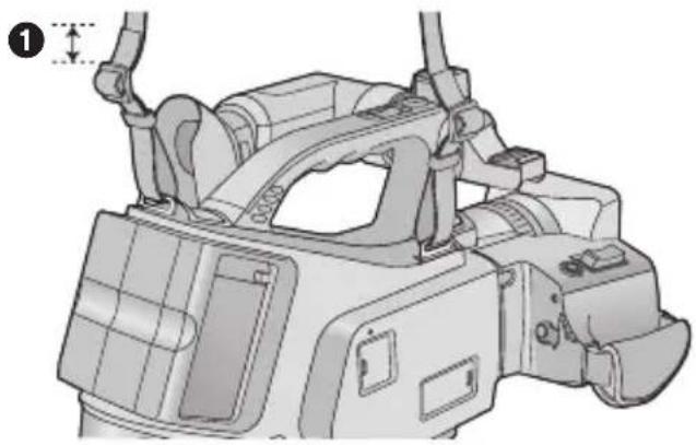 PANASONIC HDC-MDH1 - ■ About the Shoulder strap - 2