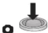PANASONIC HDC-MDH1 - Press the button (press to the bottom) to take the picture. - 1