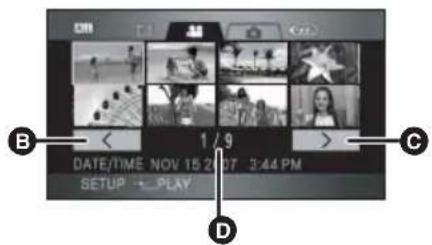 B 1 / 9 DATE/TIME NOV 15 20ST 3:44 PM SETUP ← PLAY C D