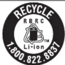 RECYCLE RBRC Li-ion™ 1.800.822.8837