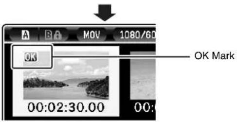 A B A MOV 1080/60 OK OK Mark 00:02:30.00 00: