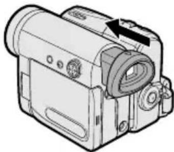 Line drawing of a digital camera with lens and control buttons (no text or symbols).