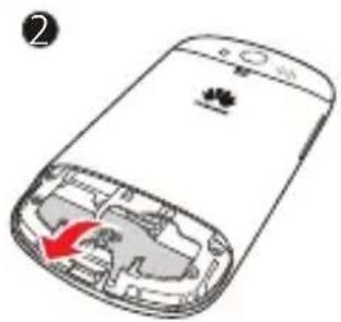 HUAWEI Vision U8850 - Installation de la carte SIM/USIM - 2