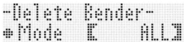 -Delete bender -Mode E nLLa