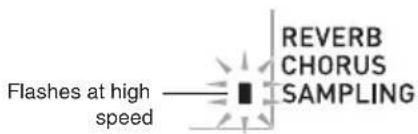 Flashes at high speed REVERB CHORUS SAMPLING