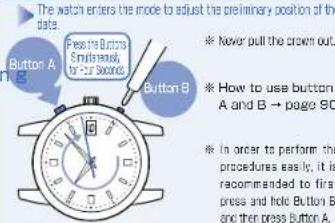 SEIKO 7B24 - How to set the preliminary position - 3