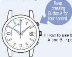 Keep pressing Button A for four second. How to use b A and B → pa