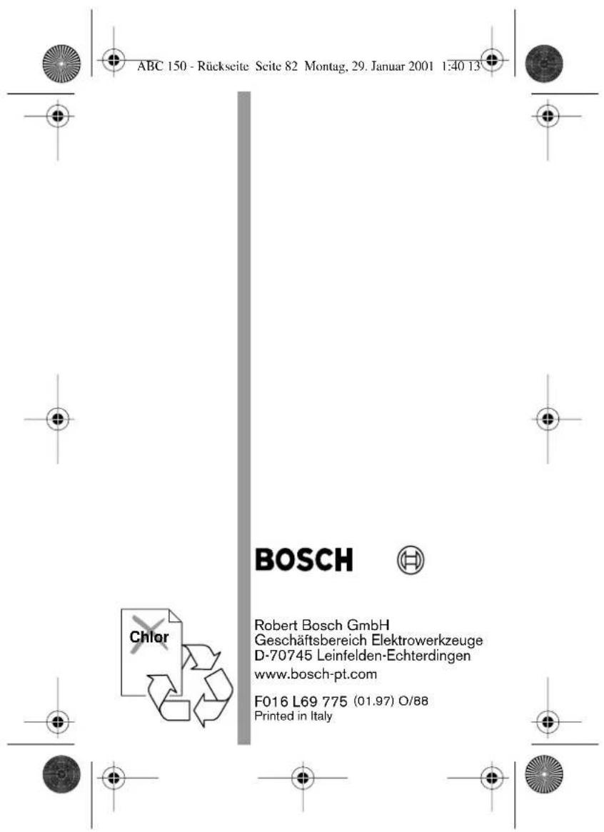 BOSCH ABC 150 - CE Standardizasyon beyani - 1