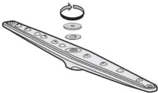 ELECTROLUX ESF 2410 - Čištění ostřikovacího ramene - 1