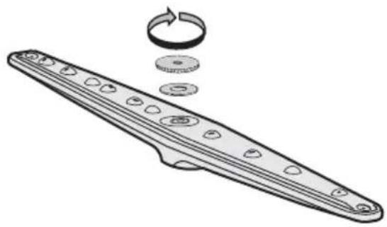ELECTROLUX ESF 2410 - Reinigung des Sprüharms - 1
