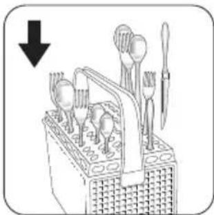 Illustration of a food kit with cutlery and fork arrangement (no text or symbols)