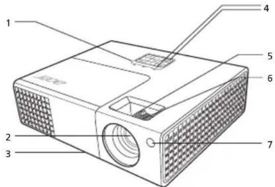 ACER X1173N - Vue Externe du Projecteur - 1