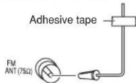 Adhesive tape FM ANT (75Ω)