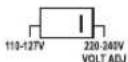 PANASONIC SC-PT850EE-S - Before connecting the AC mains lead, set the voltage. - 1
