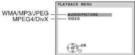 WMA/MP3/JPEG MPEG4/DivX AUDIO/PICTURE VIDEO OK